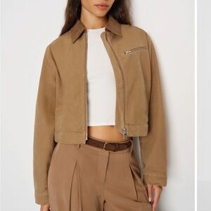 Reformation Cropped Utility Jacket NWT